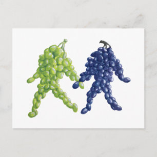 Carte Postale Amis du raisin