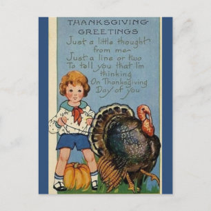 Carte Postale Amis vintages Pour Maintenant Enfant Turquie Thank