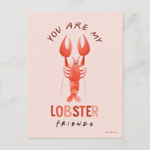 Carte Postale AMIS™ Vous êtes mon homard aquarelle graphique