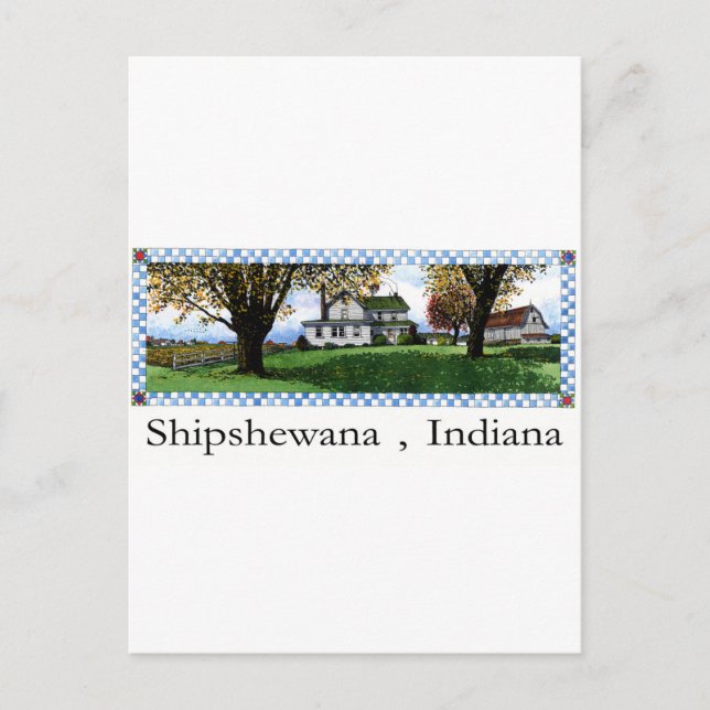 Carte Postale Amish House Shipshewana Indiana (Devant)