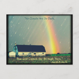Carte Postale Amish Postcard Proverbe Encouragement. Religieux