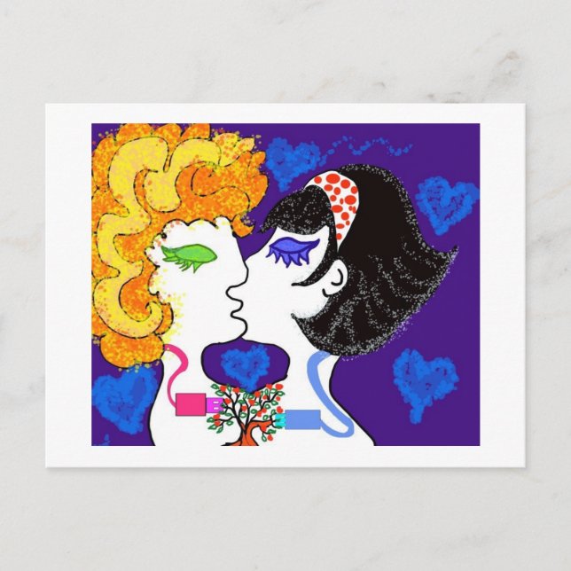 Carte Postale Amor + chips + fantasias (Devant)