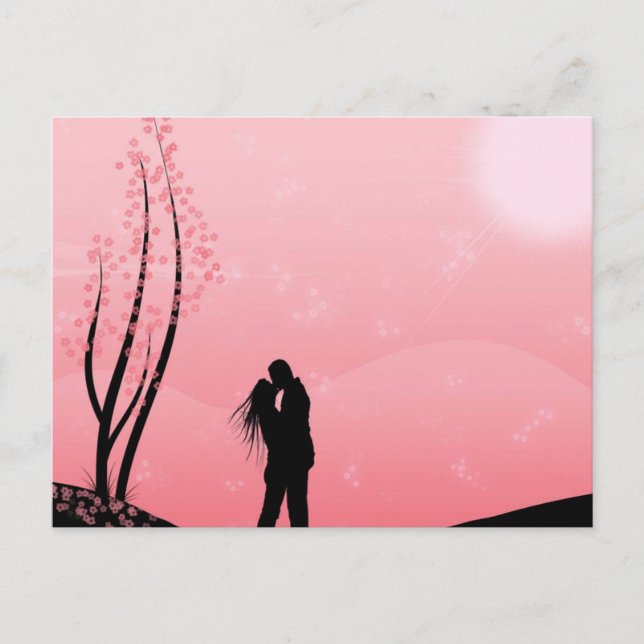 Carte Postale Amour (baisers) (Devant)