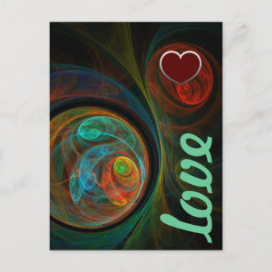 Carte postale Amour Bleu Renaissance