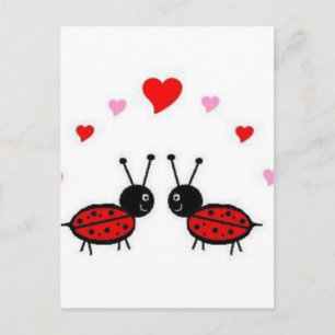 Carte Postale Amour Bug