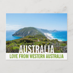 Carte Postale Amour d'Australie Paysage côtier Falaises