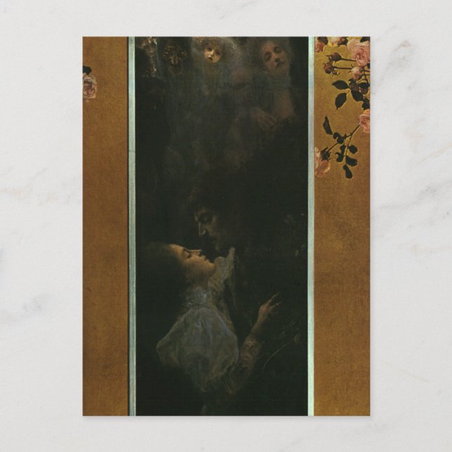 Carte postale Amour de Gustav Klimt (Devant)
