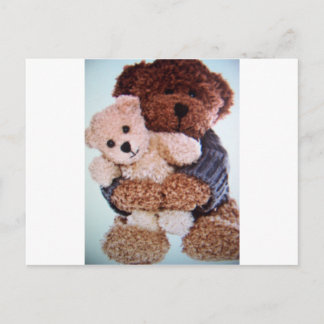 Carte Postale amour de l'ours en peluche