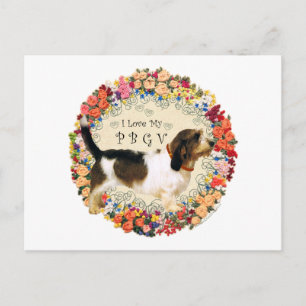 Carte Postale Amour de Petit Basset Griffon Vendéen
