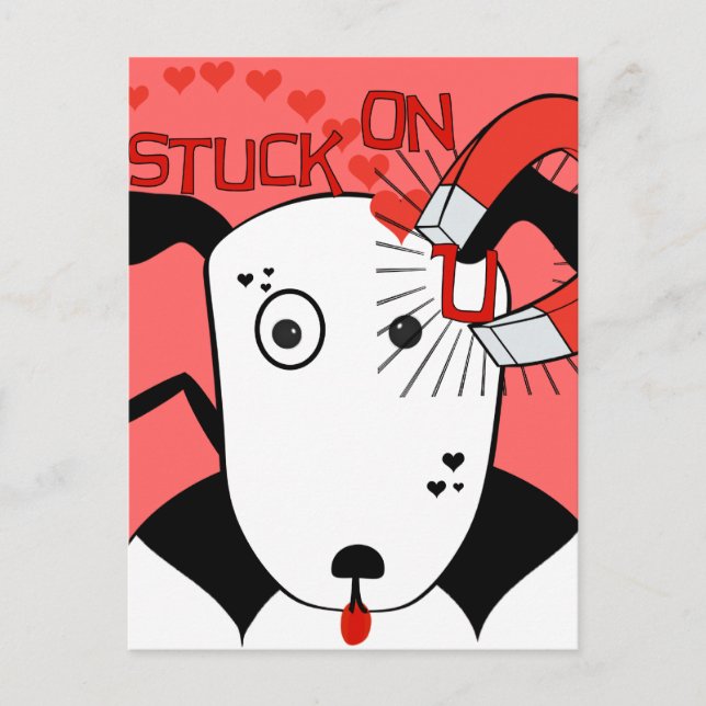 Carte Postale Amour de Pit Bull  Petey le Bull Terrier... (Devant)