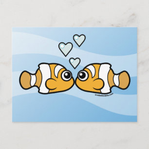 Carte Postale Amour des clowns