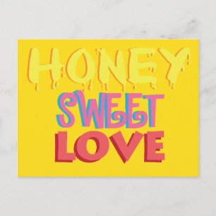 Carte Postale Amour doux comme le miel