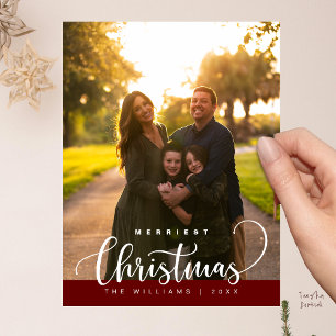 Carte Postale Amour et Joie, Joyeux Noël Photo de Famille