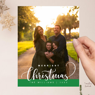 Carte Postale Amour et Joie, Photo de Famille Joyeux Noël