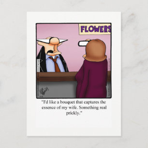Carte postale Amour et mariage amusant Humour