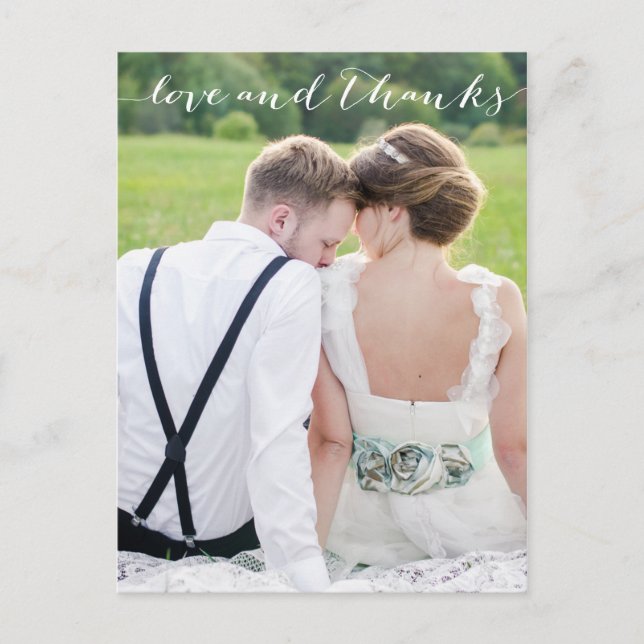 CARTE POSTALE AMOUR ET MERCI POSTCARD (Devant)