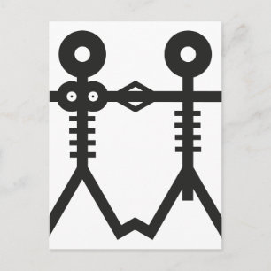 Carte Postale Amour Éternel Squelettes Icône 2007 Art