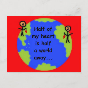 Carte Postale Amour longue distance