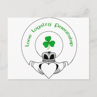 Carte Postale Amour, Loyauté, Amitié Claddah