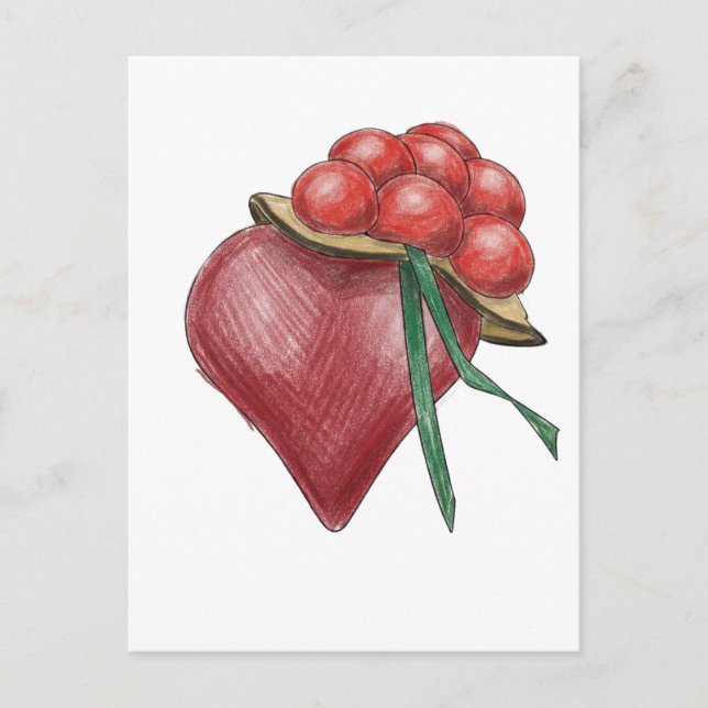 Carte Postale Amour noir (Devant)