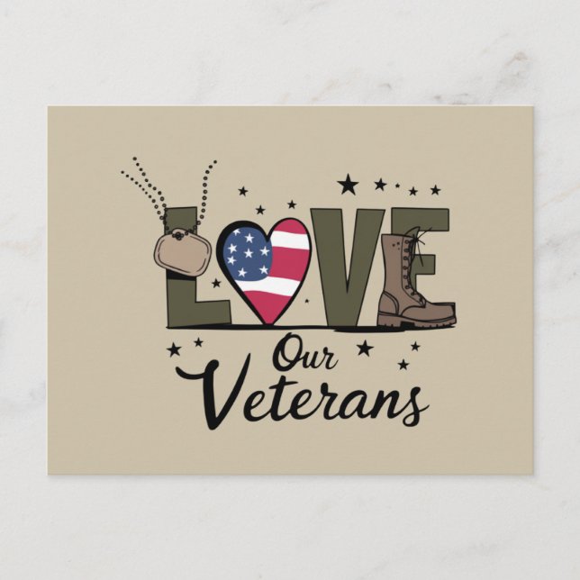 Carte Postale Amour Notre Jour des anciens combattants Fier Jour (Devant)