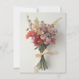 Carte Postale Amour ou amitié - Elégant bouquet floral