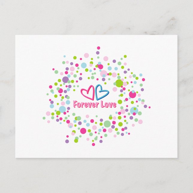 Carte Postale Amour pour toujours (Devant)