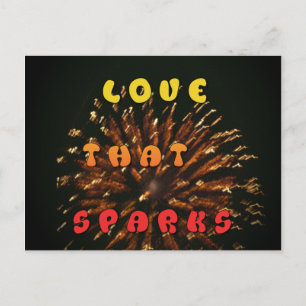 Carte Postale Amour qui éveille le design artistique Abstrait Im