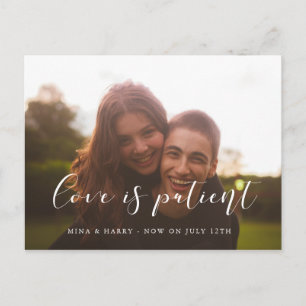 Carte Postale Amour simple et élégant est une mise à jour mariag