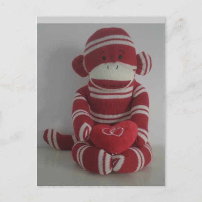 Carte Postale Amour singe (Devant)