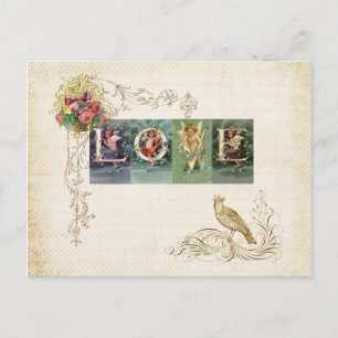 Carte Postale Amour victorien vintage