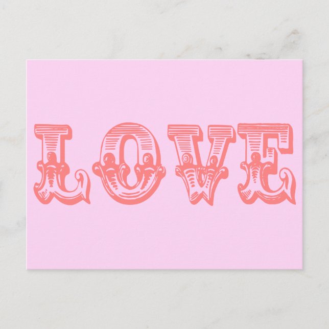 Carte Postale Amour vintage (Devant)