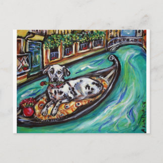 Carte Postale Amoureux dalmate à Venise