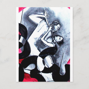 Carte Postale Amoureux Danse Dans Le Temps
