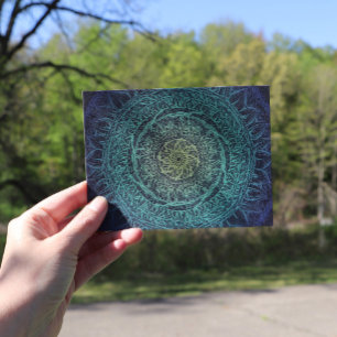 Carte Postale Amoureux de la nature Mandala Art Mandalas Design