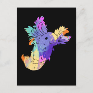 Carte Postale Amoureux de l'amphibien Axolotl Kawaii