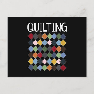 Carte Postale Amoureux de quilting drôle   Cadeaux de quilting d
