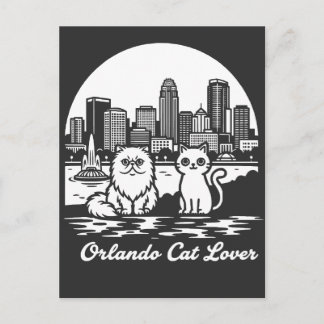 Carte Postale Amoureux des chats d'Orlando City Floride