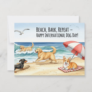 Carte Postale Amoureux des chiens Golden Retriever Dog