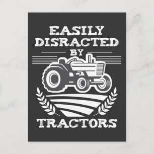 Carte Postale Amoureux des Tracteurs Agriculture distraite Farme