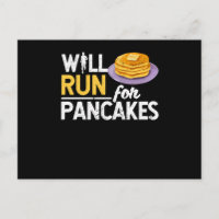 Amoureux drôle de crêpes coureur de marathon
