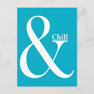 Carte Postale Ampersand Chill