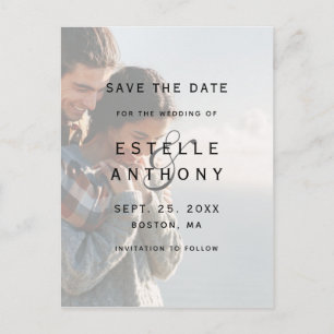 Carte Postale Ampersand photo défraîchi et mariage Enregistrer l