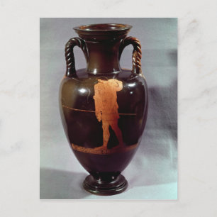 Carte Postale Amphora à silhouette rouge