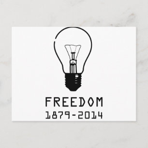 Carte Postale Ampoule légère (LOGO NOIR)