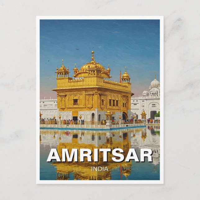 Carte Postale Amritsar Golden Temple India (Devant)