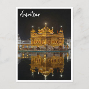 Carte Postale Amritsar Golden Temple India Night