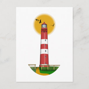 Carte Postale Amrum Lighthouse Allemagne