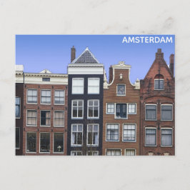 Carte Postale Amsterdam Canal Homes Hollandais Travel