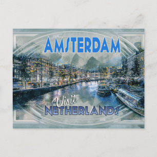Carte Postale Amsterdam, de la série Visite...